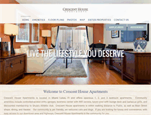 Tablet Screenshot of crescenthouseapartments.com